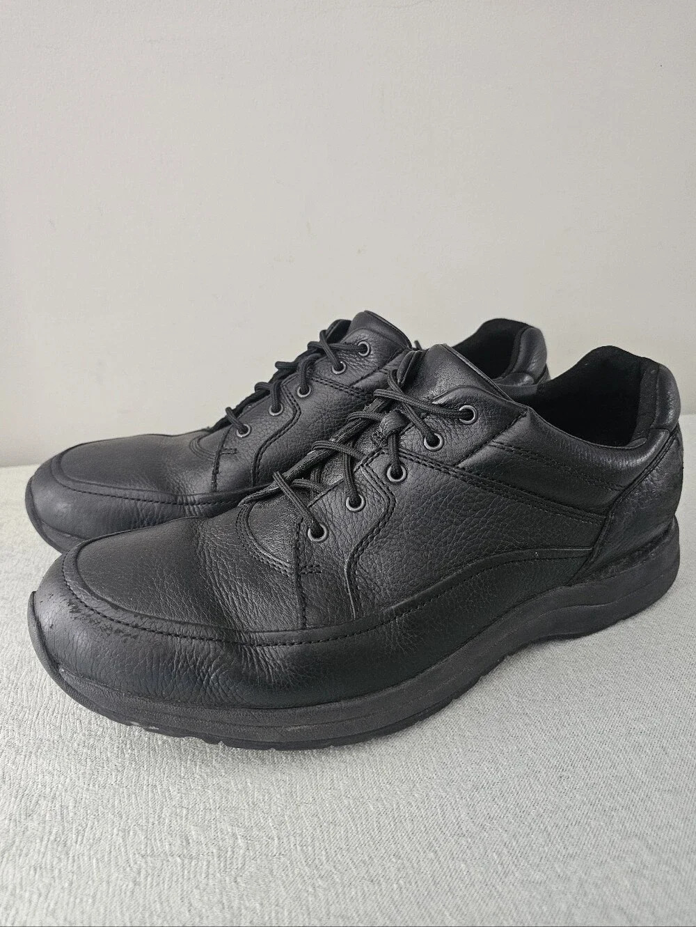 Rockport Men's Path To Change Edge Hill II Black Leather Shoes